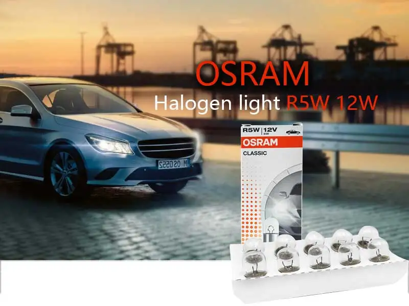 Лампа Ксеноновая OSRAM 12V первоначально R5W 5007 5 Вт Стандартный интерьер светильник фонари освещения номерного знака производитель комплексного оборудования для сигнальных ламп,, 10 шт