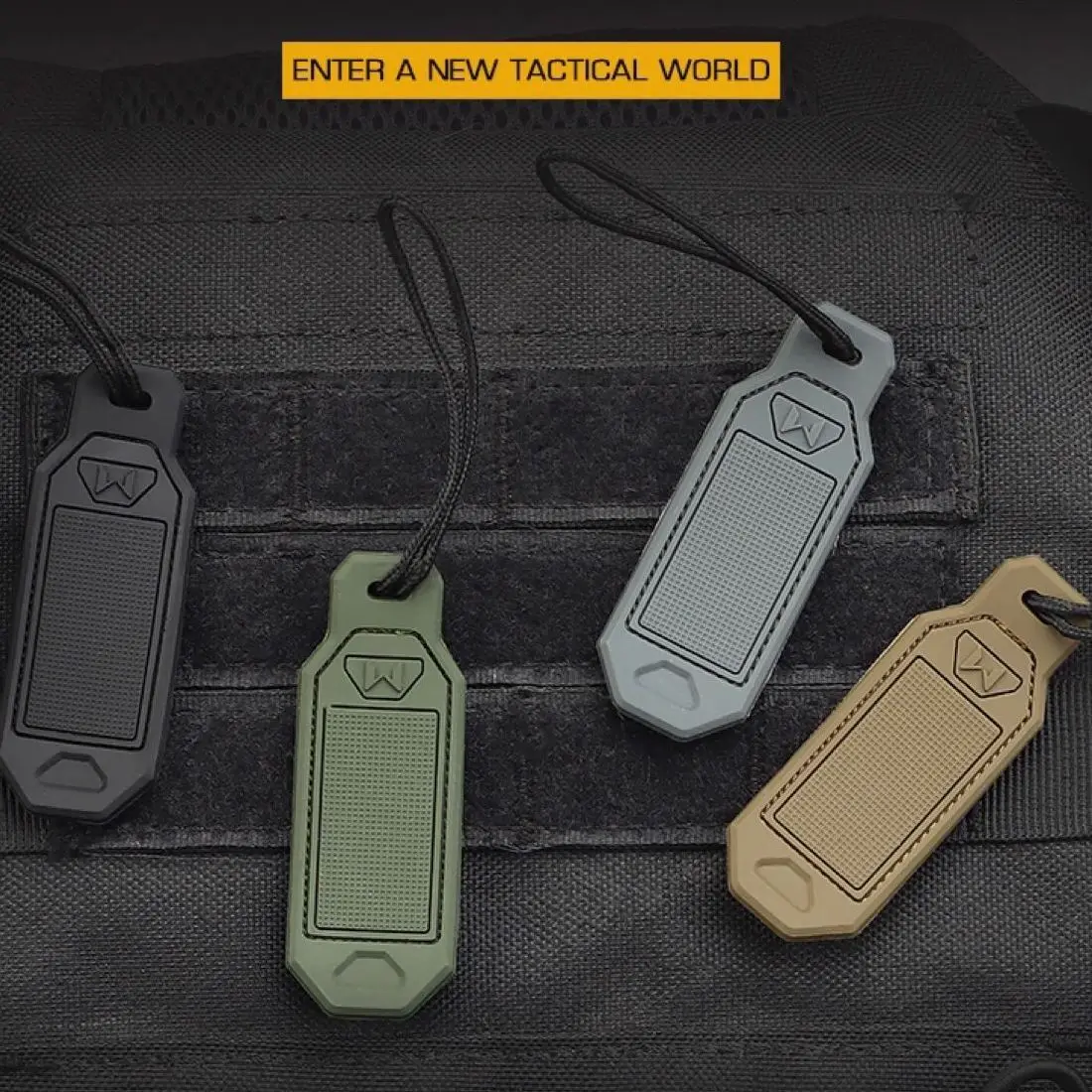 

Tactical Personalized Tag Stick-up Helmet Gear Henging Up Accessories to Identify Soft Elastic PATCH 4 Pcs