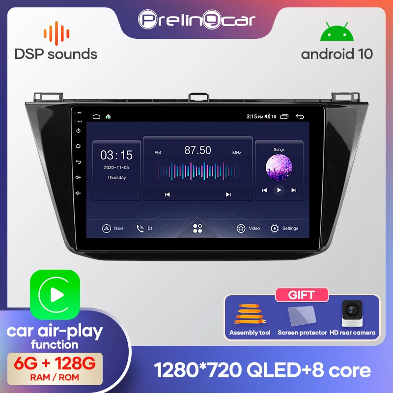 4G Lte Android 10 0 Автомобильная Мультимедийная навигационная система GPS плеер для