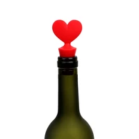 1pcs silicone bottle stopper for bottles cap wine cork wine cocktail stopper love poker fresh keeping gel cork