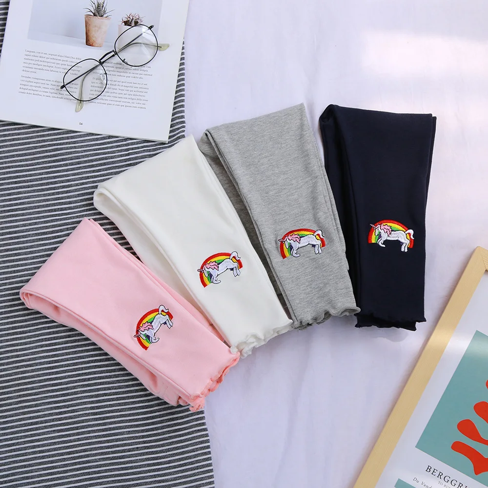 PPXX Мультяшные животные Единорог зимние штаны для девочек леггинсы хлопковая