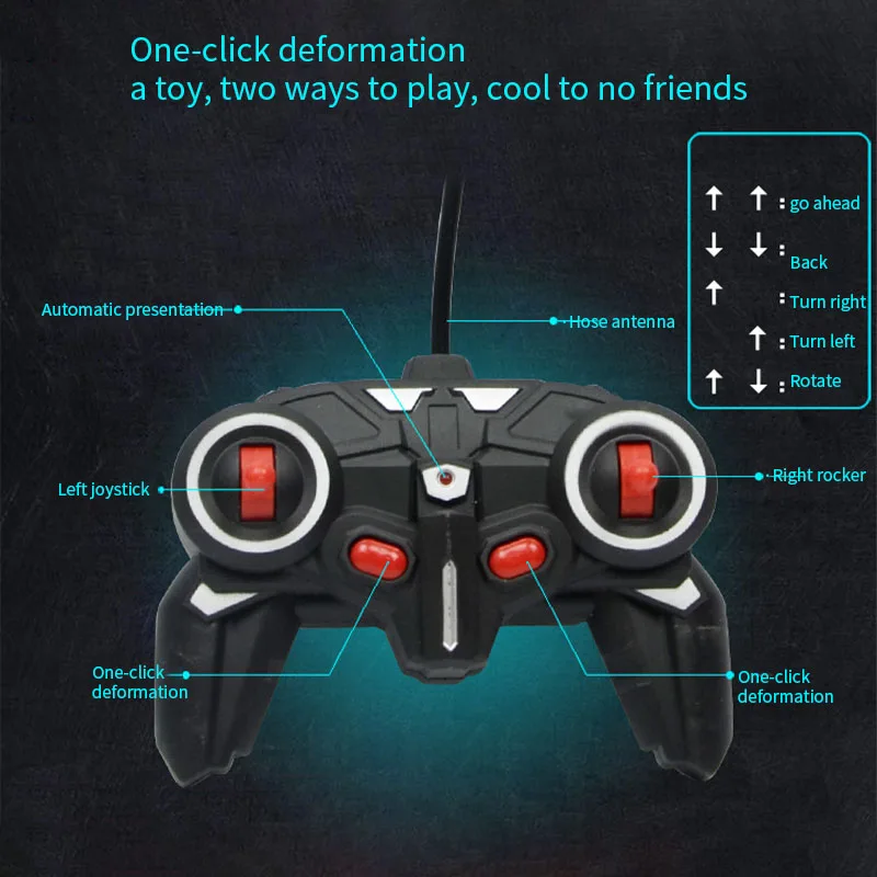 Трансформатор RC 2 в 1 автомобиль Вождение спортивные автомобили привод