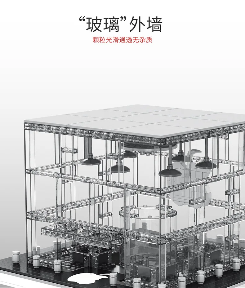 DHL SEMBO SD6900 1116 шт. Creator City светодиодный вариант улица вид магазин Apple строительные