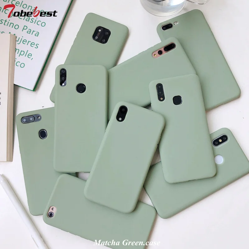 Матовый чехол зеленого маття для телефона xiaomi redmi note 9 8 7 6 5 4 Pro 9A 9C 8a 7a 6A 5A Plus 4A 4X S2