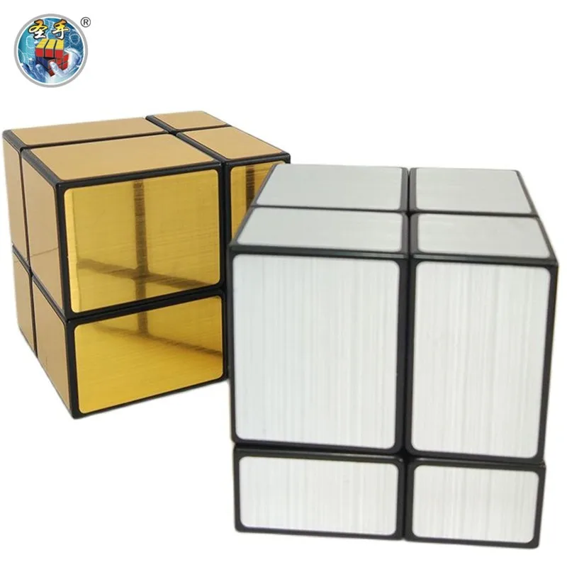 ShengShou 2X2 зеркальный куб черный волшебный головоломка твист Куб ВОЛШЕБНЫЙ