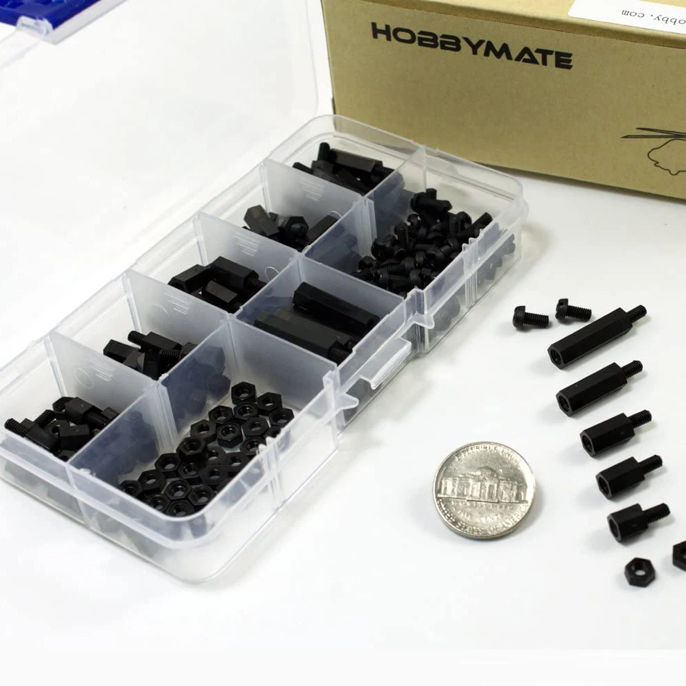 hobbymate 180 шт в ассортименте m3 нейлон
