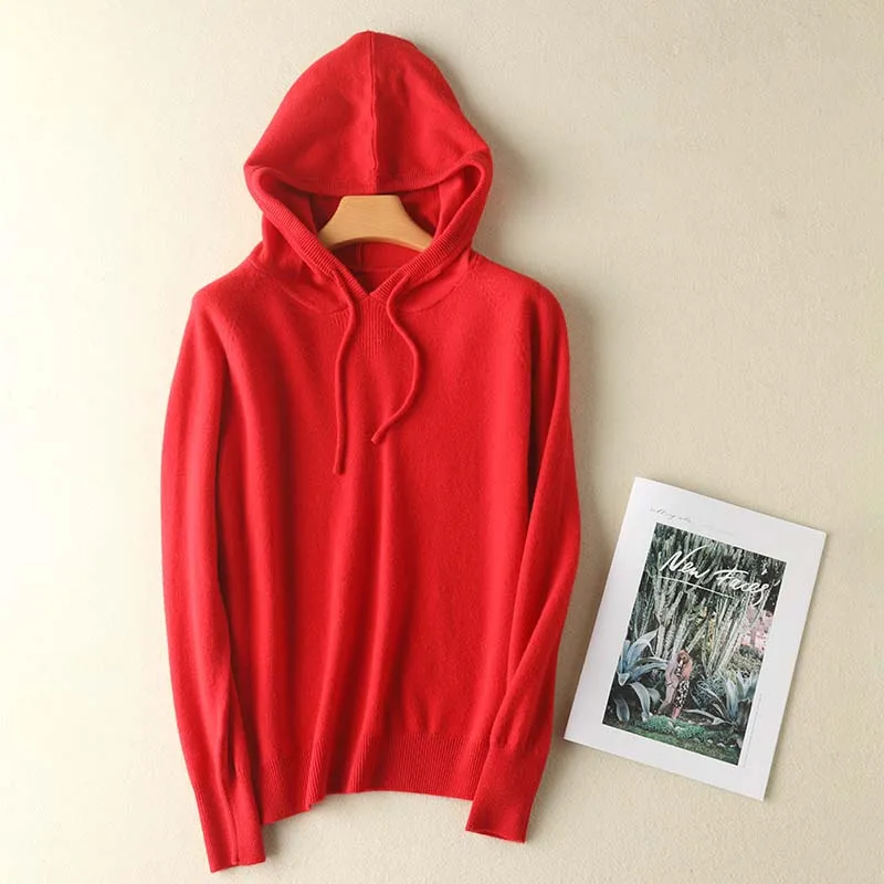 Womens wool Sweaters Winter Tops cashmere Sweater Women Pullovers Knitted Sweaters Pullover New style - Цвет: red