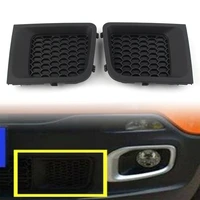 1 pair car front lower bumper grille baffle %e2%80%8bfor jeep renegade 2015 2016 2017 black abs grill bezel replacement 5xb63lxhaa