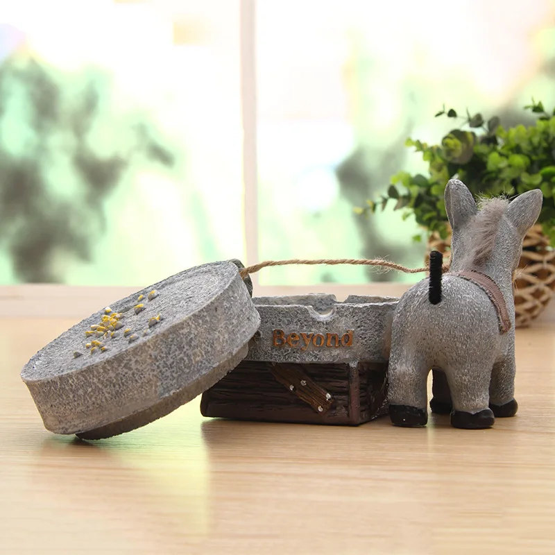 

Donkey Decoration Storage Box Father's Day Birthday Christmas Office Furniture Home Furnishing Accessor Resin Craft D1