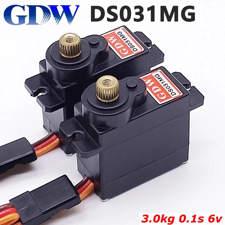 Металлическая Шестерня GDW DS031MG 9 г 12 микро цифровой сервопривод высокоскоростной