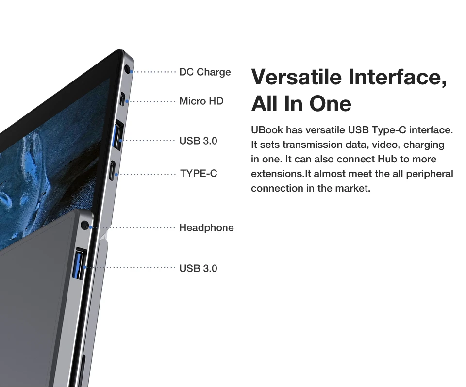 CHUWI UBook 11,6 дюймов Intel N4100 Windows 10 планшетный ПК 1920*1280 двухъядерный процессор 8 Гб ram 256 ГБ SSD планшеты