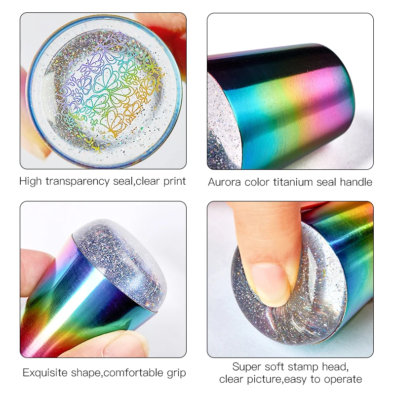 Набор скребков для ногтей штамповки инструменты прозрачные силиконовые насадки