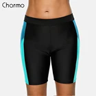 Charmo, женские спортивные бикини, женские плавки, купальные трусы, тонкие лоскутные обтягивающие шорты для плавания