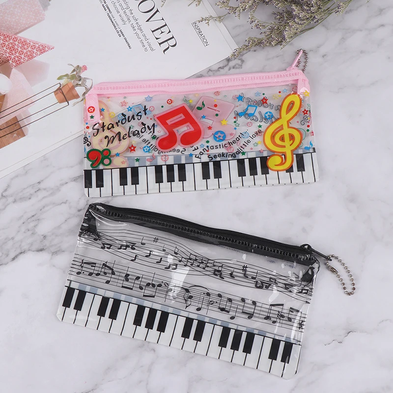 Чехол для музыкального карандаша пластиковый прозрачный пенал канцелярские