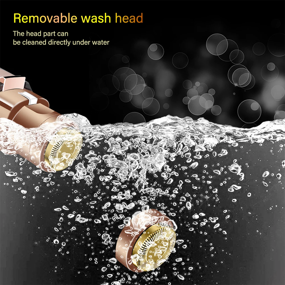 

2 in 1 Electric Eyebrow Trimmer Painless Eye Brow Epilators Mini Shavers Portable Washable Facial Hair Remover Eyebrow Depilator