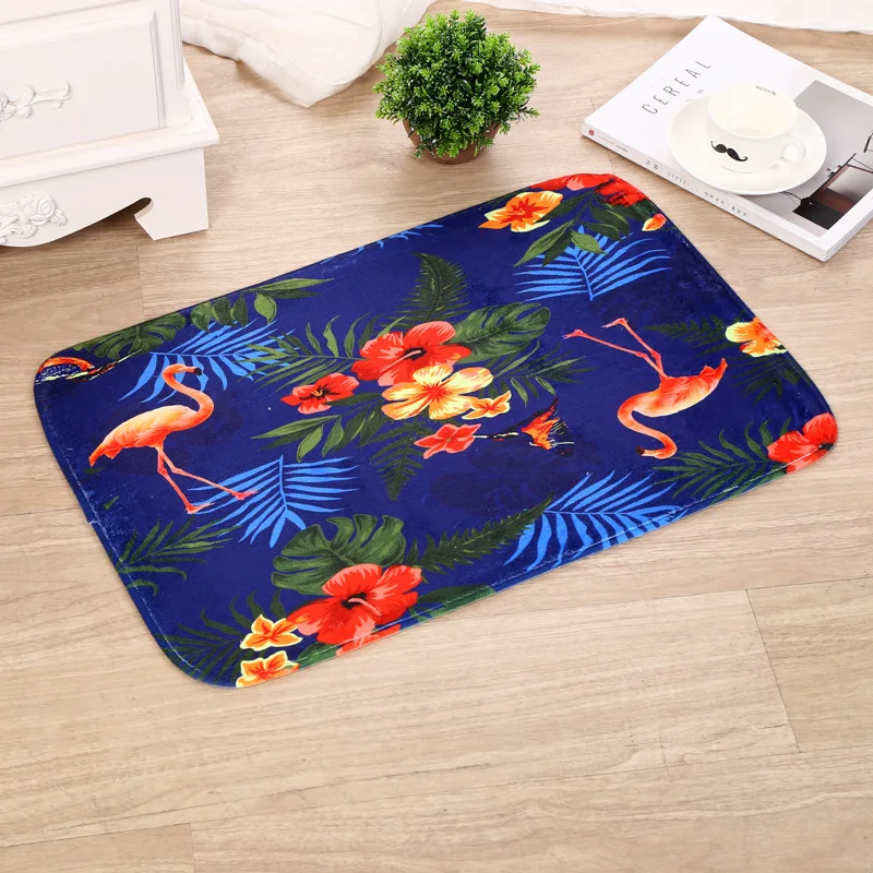 Коврики с рисунком фламинго для входной двери коврики ванной Нескользящие