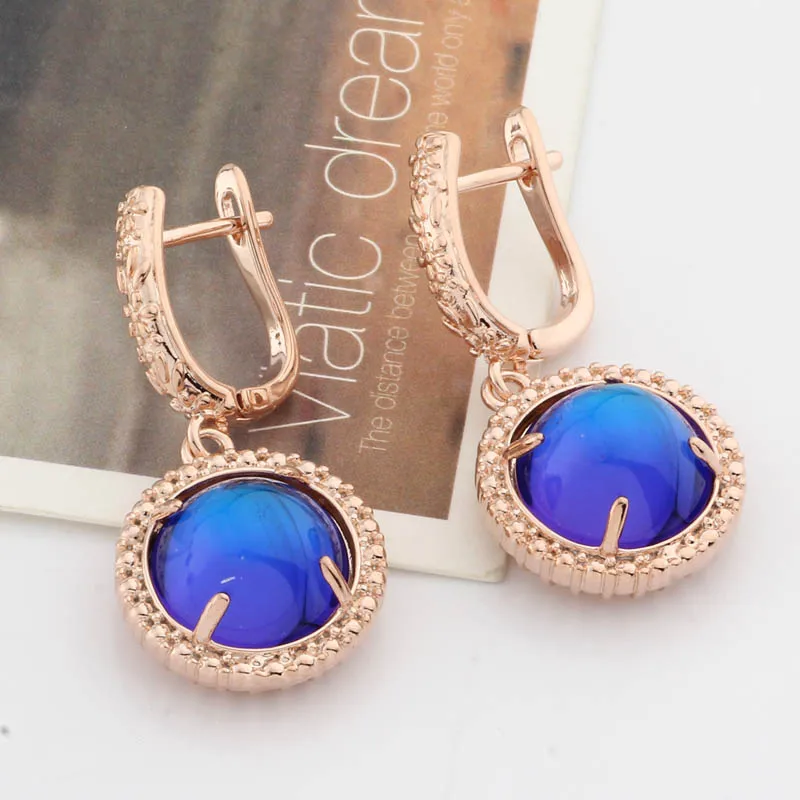 

Новые серьги 2021, трендовые милые серьги из розового золота 585 пробы, простые серьги, женские металлические серьги для помолвки, подарок, Модн...