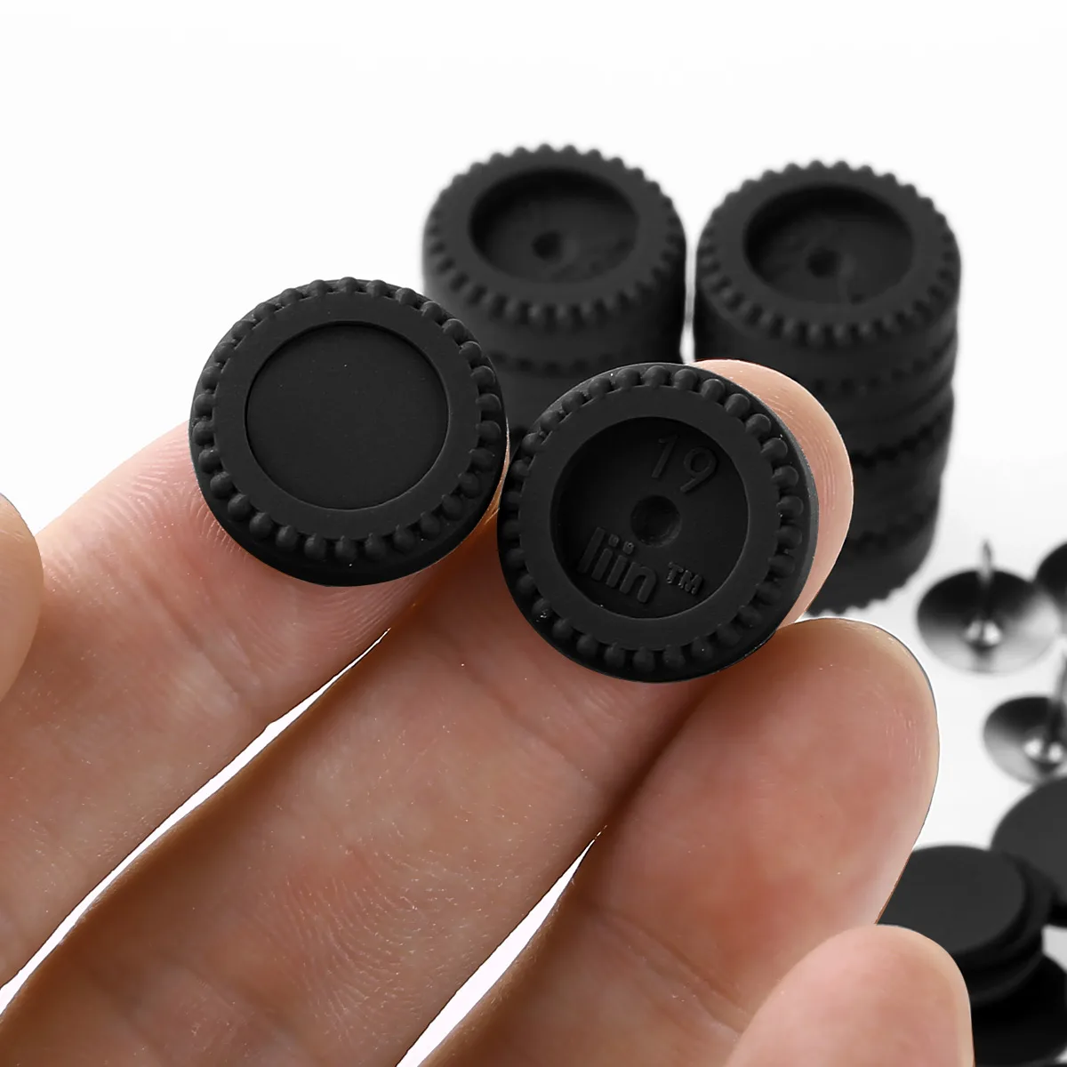 16 комплектов Heavy Duty PVC резиновые ножки прочный анкерные гвозди на слайдер