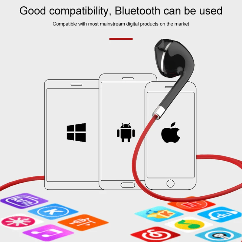 Беспроводные наушники BT313 Bluetooth V4.1 магнитная гарнитура с подвесным воротником