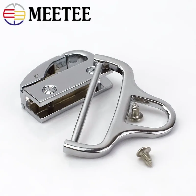 Meetee 10 шт. металлическая сумка боковой увлекатель ремешок пряжка DIY посылка