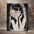 Junji Ito рисунок манги в тоне Аниме Картина на холсте Декор настенное искусство картины для спальни Кабинета дома гостиной Декор печать плакат