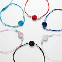 fashion bangle handmade stone jewelry braided wish for women birthday gift bracelet