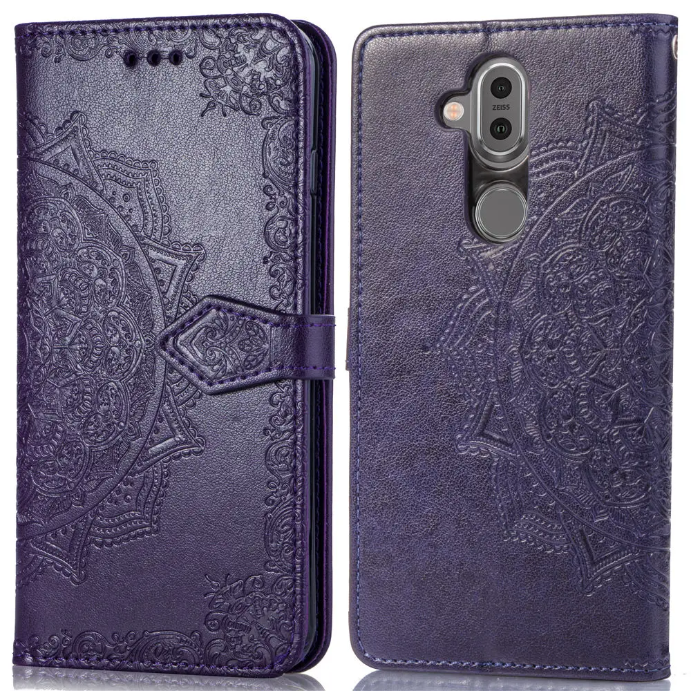 Чехол Кошелек из искусственной кожи с откидной крышкой для Nokia 1 3 2 5 4 6 7 8 Plus X5