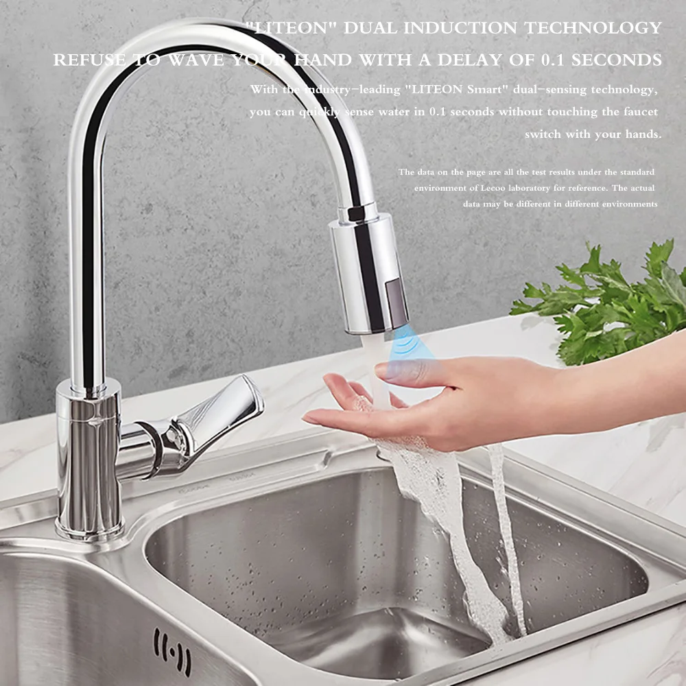 

Sensor faucet water saving device bathroom sensor faucet non-contact faucet kitchen bathroom automatic inflatable sensor faucet