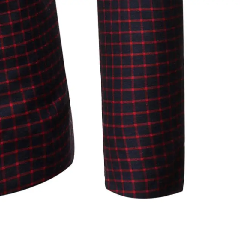 

Casual Suit For Men Slim fit Tuxedos Male Blazer Jacket Plaid Blazer Men's Red blue white New