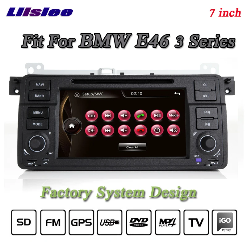 Liislee для BMW 3 E46 318 320 M3 стерео радио 3G Canbus BT DVD плеер GPS навигация по карте 1080P HD экран