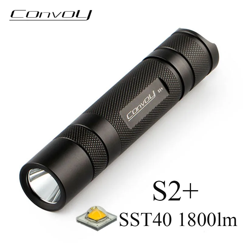 Конвой S2 + с Luminus SST40 светодиодный вспышка светильник 18650 Martin 1800lm тактический