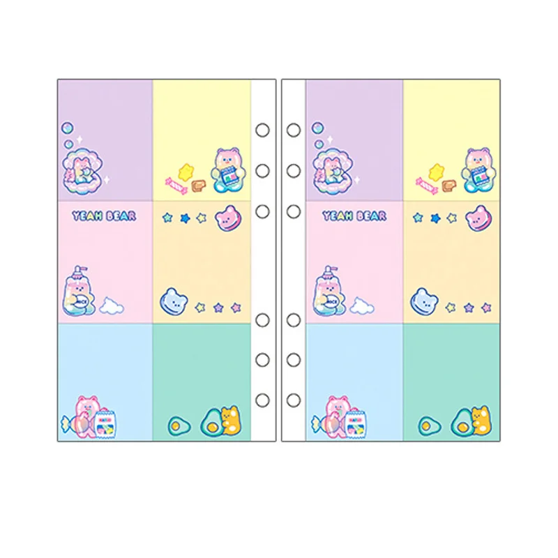 Блокнот формата A6 с вкладышами ежедневник на 50 страниц спиральный индекс