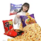 Kawaii одеяло имитация лапши плюшевая подушка с одеялом мягкая говядина жареная лапша подарки плюшевая подушка еда плюшевая игрушка