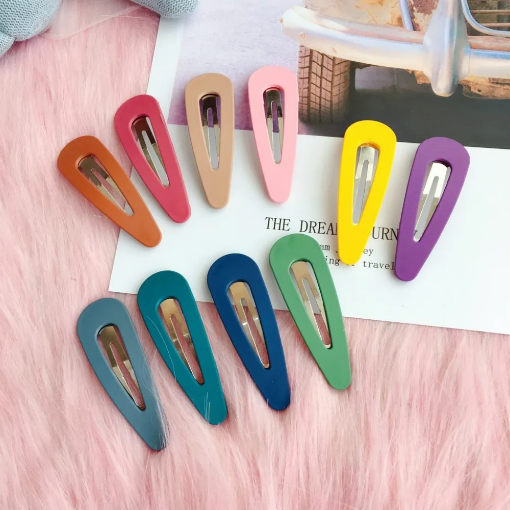 Hair Clip Hairpin For Women Girl Acrylic Solid Geometric Korean Handmade Fashion Head Accessories Mujer Wholesale | Аксессуары для