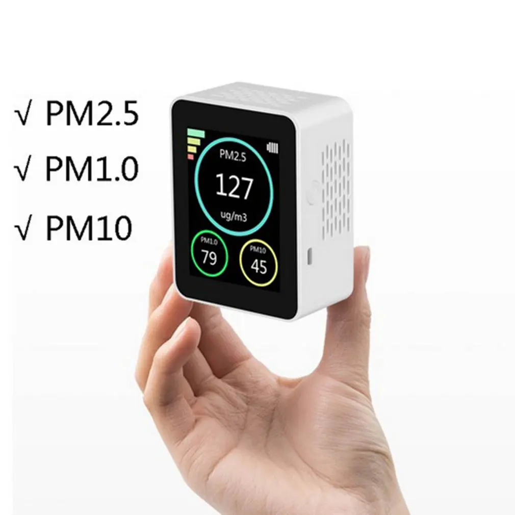 

Without Wireless Digital PM2.5 PM1.0 PM10 Temperature Humidity Haze Content Dust Detection Air Detector