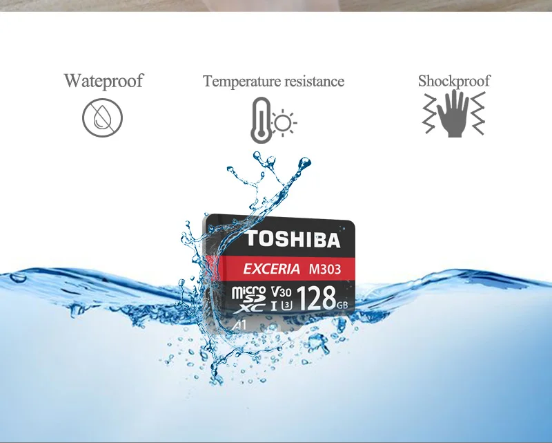 TOSHIBA Exceria микро SD карты M303 SDXC 128 ГБ 256 Гб карта памяти модуль памяти Transflash карты памяти Max 98 МБ/с. для Android 4K видео