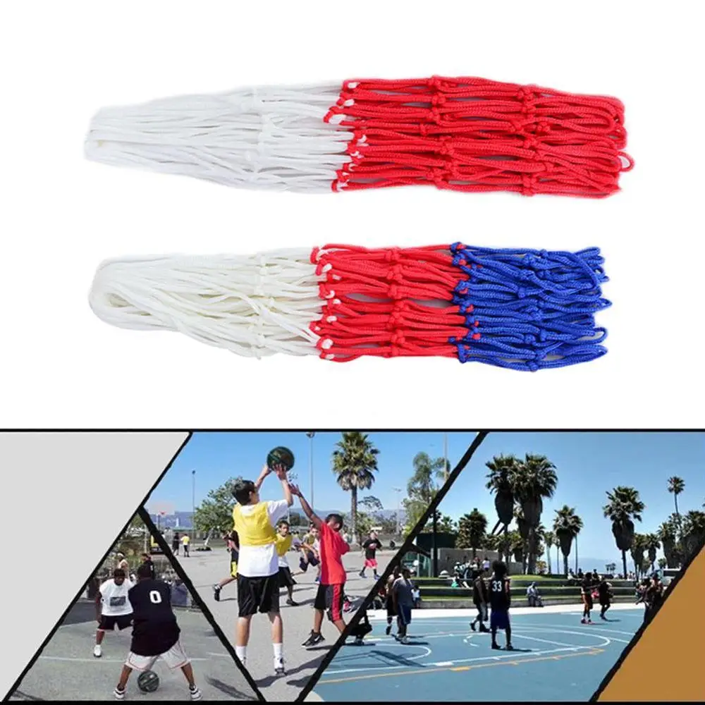 

Basketball Rim Mesh Net Durable Basketball Net Heavy Hoop Nylon rims Rim basketball Mesh Duty Fits Net standard Goal Z7N5
