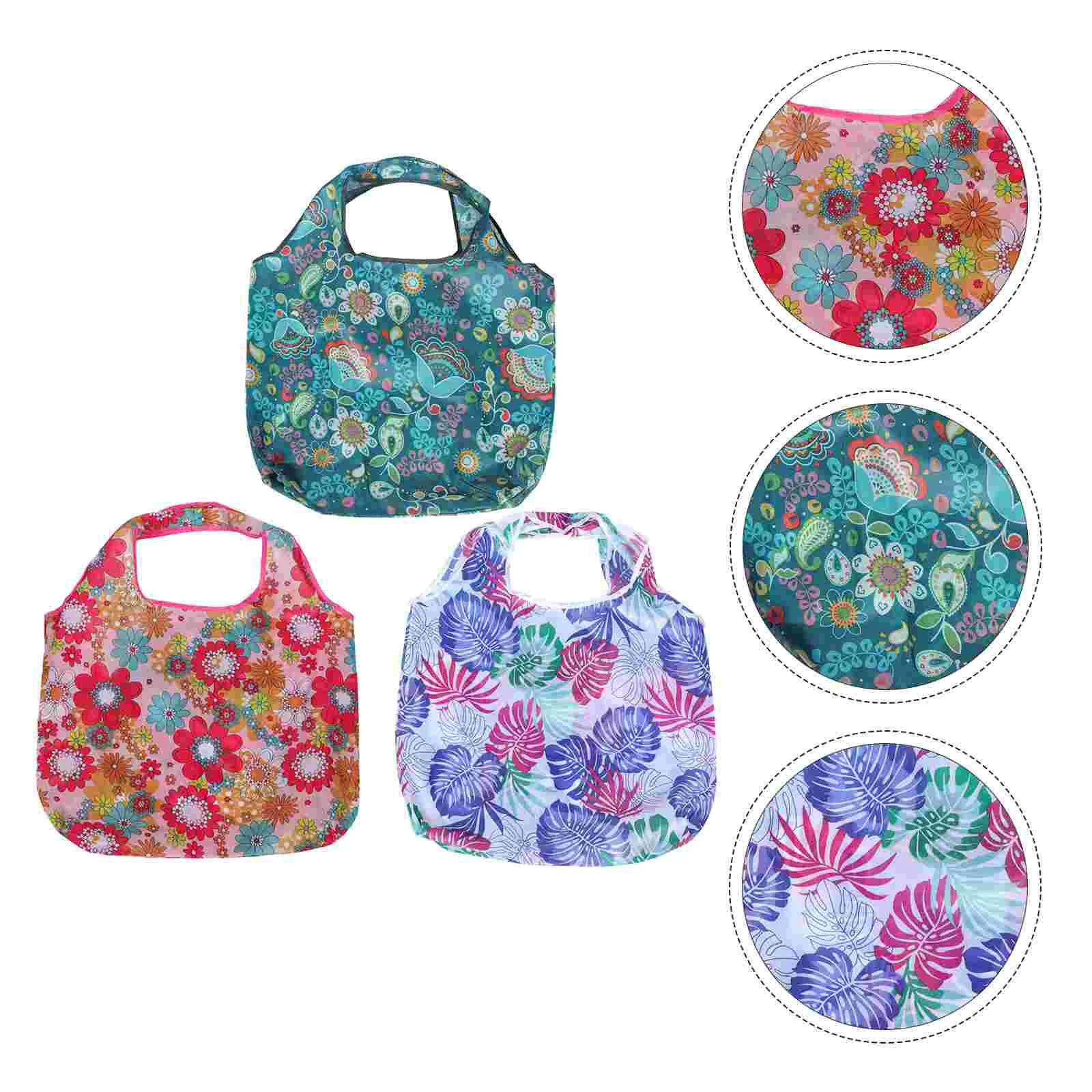 

3PCS Sundries Tote Bag Storage Bag Practical Shopping Bag Foldable Bag