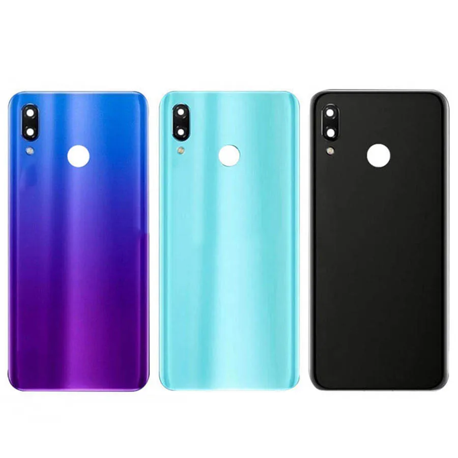 Задняя стеклянная крышка без логотипа для Huawei Nova 3 задняя батарейного отсека NOVA3