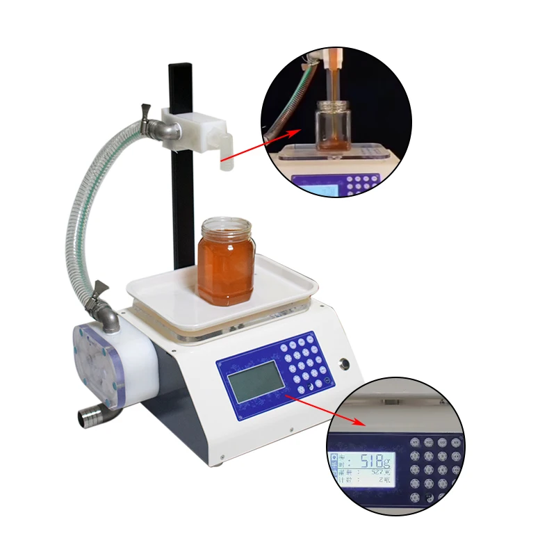 

Food Grade 12V/220V Automatic and Manual Weighing Peristaltic Pump Viscous Paste Filling Machine Outdoor or Indoor Use