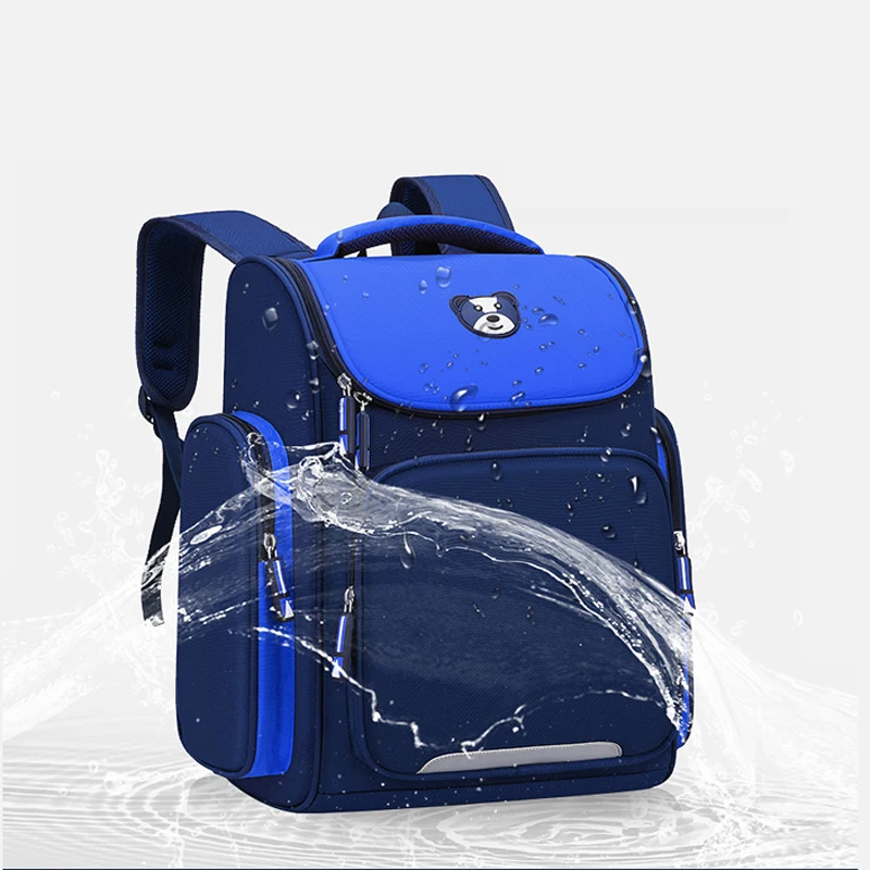 New primary school student backpack boys girls Orthopedic school bag Mochila Escolar cartoon Waterproof Backpack