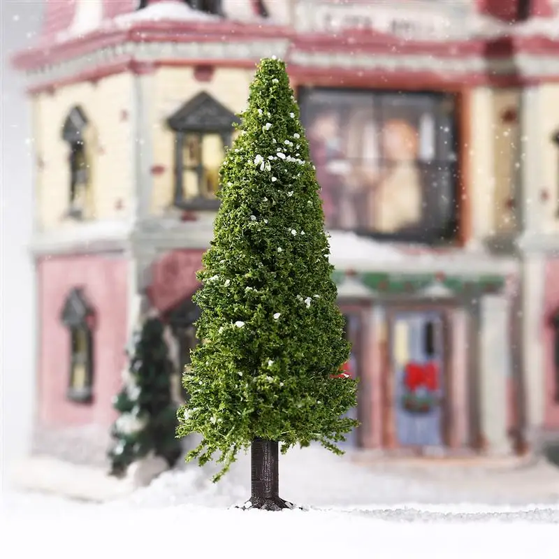 15pcs Green Scenery Landscape Model Cedar Trees Diorama Miniatures for Scenery Landscape image 4