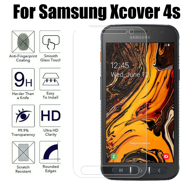 

UGI 3-1PCS Screen Protectors For Samsung Galaxy Xcover 4s Tempered Glass Front Film Anti-Scratch mobile phone accessories