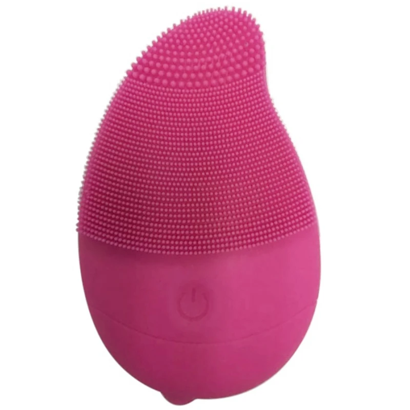 Красная Очищающая Массажная Мини электрическая Чистящая Щетка массажная