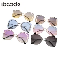 iboode classic rimless sunglasses women retro frame sun glasses female goggle mirror spectacle colorful eyewear uv400 shades