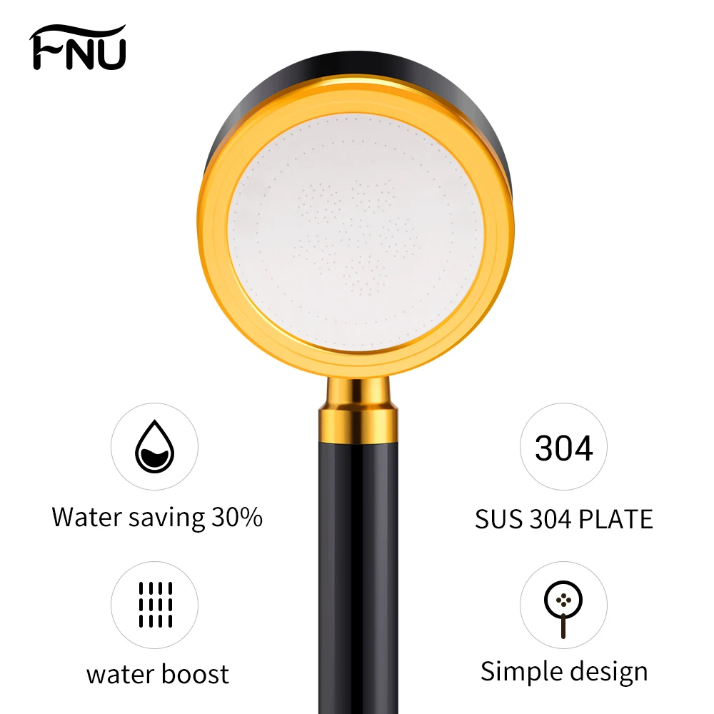 Ручная алюминиевая насадка для душа ванной комнаты прочная круглая высокого