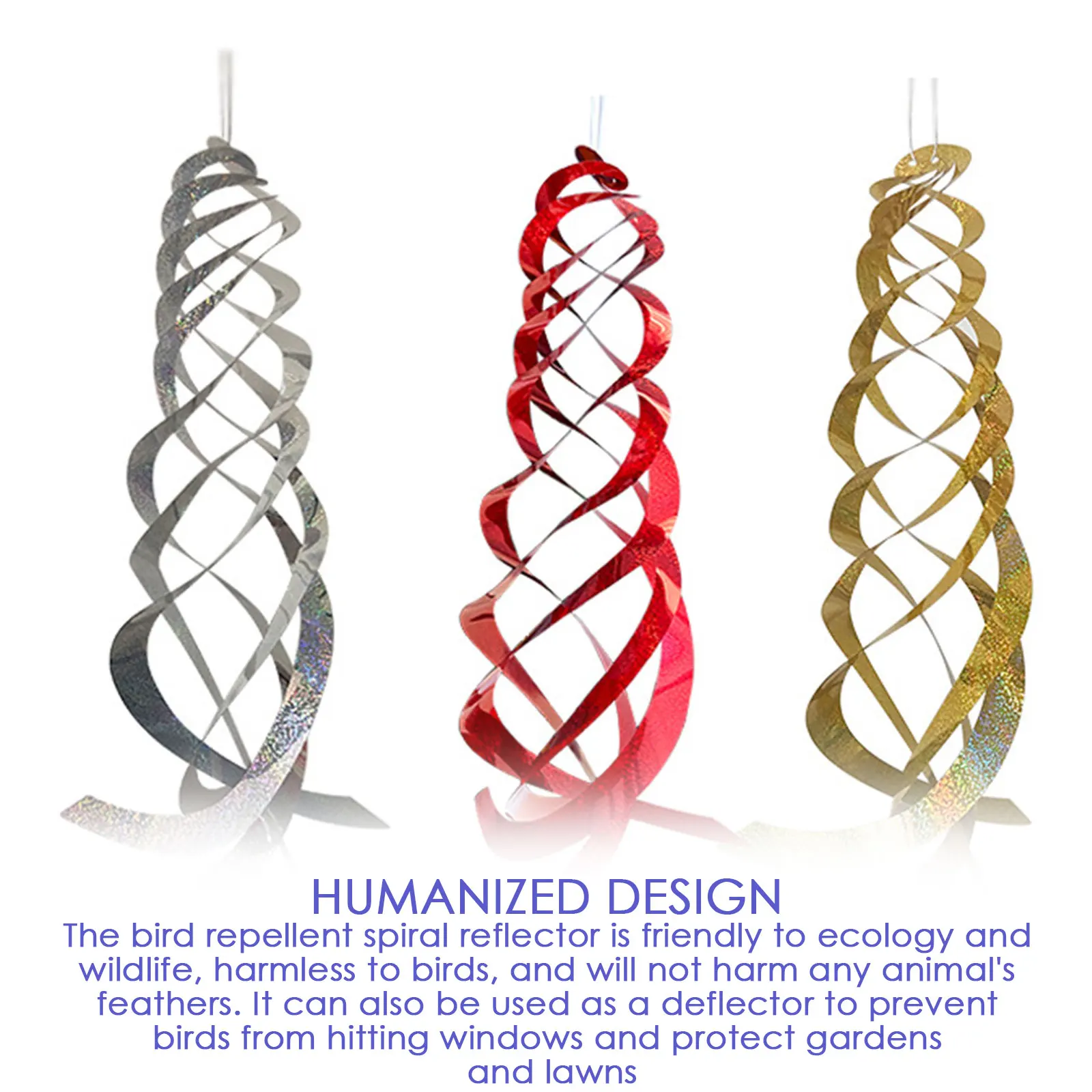 

Bird Repellent Devices Silver Mylar Spinner Bird Repellent Spiral Reflectors To Prevent Birds From Protecting Windows Gardens