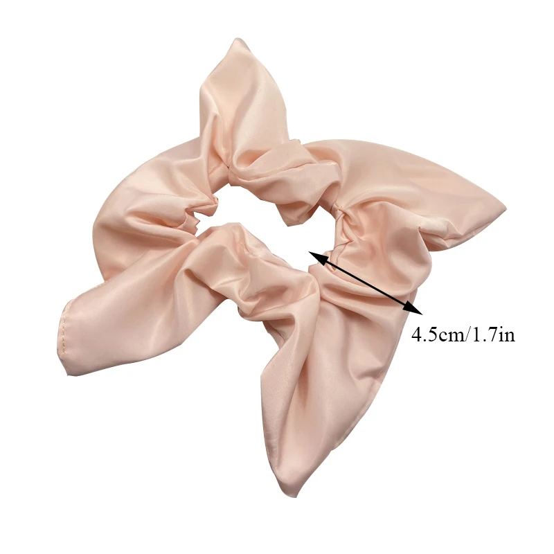 

Fashion Cloth Scrunchies Solid Color Rubber Bands For Women Girls Square Horns Elastic Hair Ropes Ponytail Hold Hair Accessories