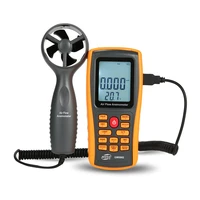 handheld anemometer maximum minimum average wind speed meter lcd digital display measuring device