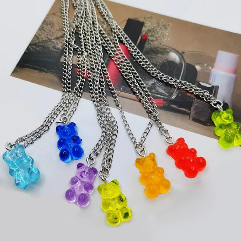 DIY комплект серег медведь прелести ожерелье кулон с застёжкой &quotЛобстер&quot